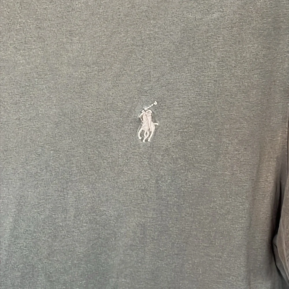 Polo Ralph Lauren Olive Green V-Neck Cotton Short Sleeve T-Shirt Top Pony